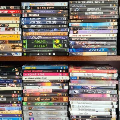 Lot 339: Large DVD Lot: Aliens 1-3, Predator, Teminator 1-3, Star Trek and More!