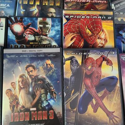 Lot 336: Marvel Series DVD Lot (Avengers, Spider-Man, Iron Man, Guardians and More)