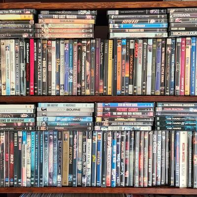 Lot 333: DVD Lot: Matrix Sets, Lord of the Rings, Bourne Sets, Mission Impossibles and More