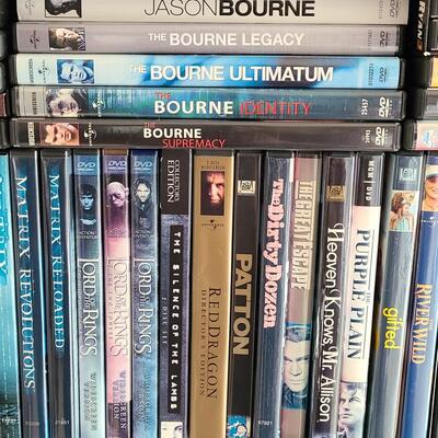 Lot 333: DVD Lot: Matrix Sets, Lord of the Rings, Bourne Sets, Mission Impossibles and More