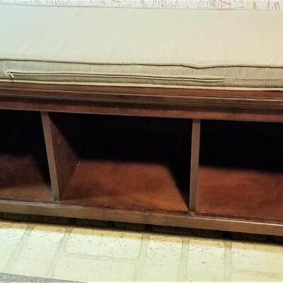 Lot #315  Bed Bench - padded seat, storage below