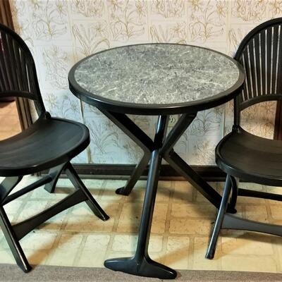 Lot #317  Grand Soleil Bistro Set - Table/2 chairs