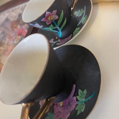 Embroidery Decor and Tea Cups