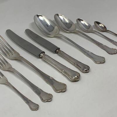 112 Piece 800 Silver Flatware Set from Koch & Bergfeld in Barock