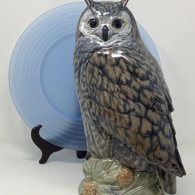 Royal Copenhagen Long Eared Horned Owl Porcelain Figure 