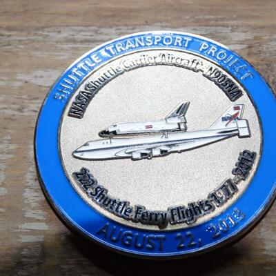 Boeing Space Center Houston Shuttle Transport Project Medallion
