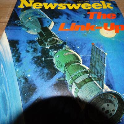Newsweek The Link Up - The US & Soviet Link Up