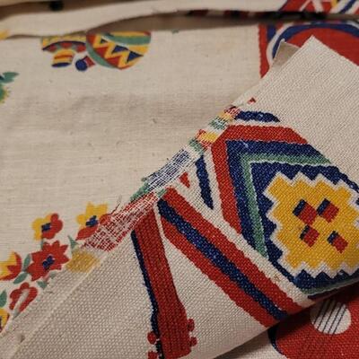 Lot 131: Vintage Southwest Table Runners - with raw edges on ends
