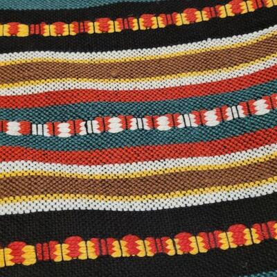 Lot 136: Antique 19th Century Jacquard Colorful Coverlet  8.5' Ã— 4'