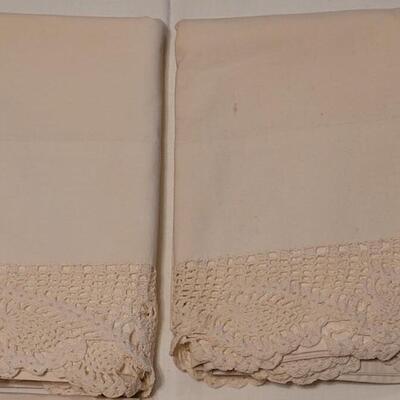 Lot 139: Vintage Handmade Pillowcase Sets (2)