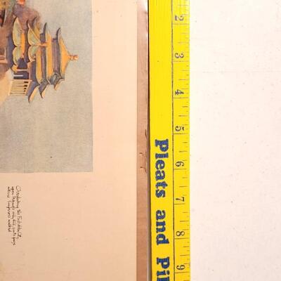 Lot 141: (2) Antique Asian 1920's Artwork Prints