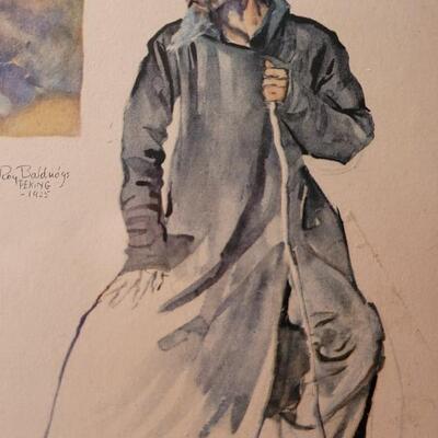 Lot 141: (2) Antique Asian 1920's Artwork Prints