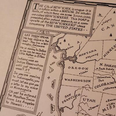 Lot 144: (2) Vintage Boston and New York Funny Maps