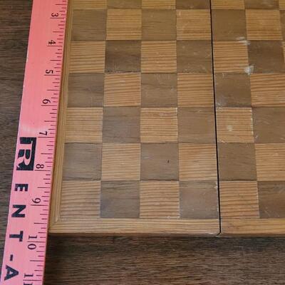 Lot 147: Vintage Wood Chess Box Set