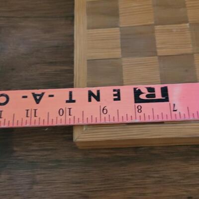 Lot 147: Vintage Wood Chess Box Set