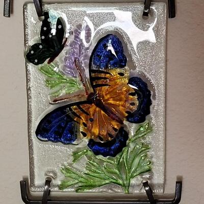Lot 152: Glass Butterfly Windchime