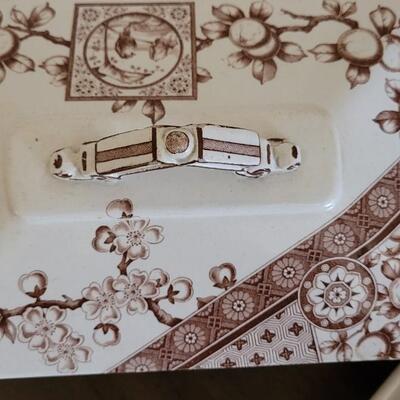 Lot 153: Antique Brown & White Transfer Ware - RIDGWAY, ARTHUR WOOD & W. & Co. HANLEY