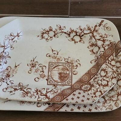 Lot 153: Antique Brown & White Transfer Ware - RIDGWAY, ARTHUR WOOD & W. & Co. HANLEY
