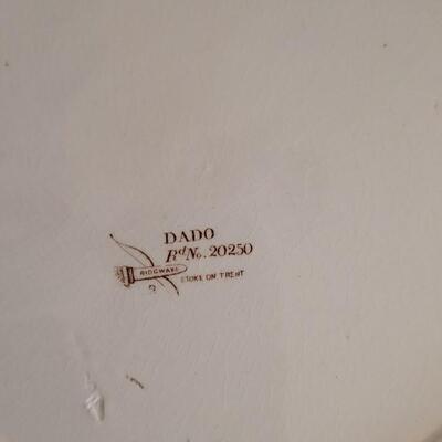 Lot 153: Antique Brown & White Transfer Ware - RIDGWAY, ARTHUR WOOD & W. & Co. HANLEY