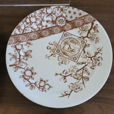 Lot 153: Antique Brown & White Transfer Ware - RIDGWAY, ARTHUR WOOD & W. & Co. HANLEY