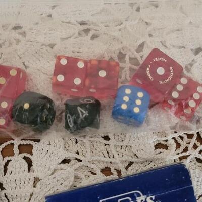 Lot 157: Vintage Playing Cards and Dice Lot