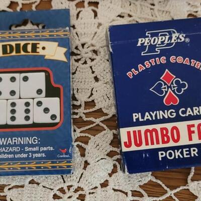 Lot 157: Vintage Playing Cards and Dice Lot