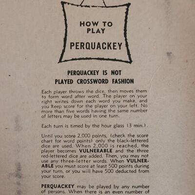 Lot 160: Vintage 1956 Perquackey Game