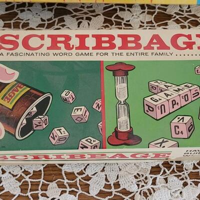 Lot 164: Vintage 1956 Yahtzee Game and Vintage Scribbage Game - (not complete)