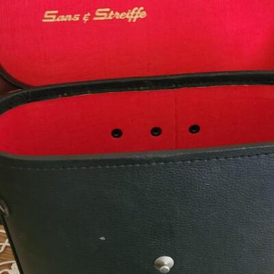 Lot 169: Vintage Sans and Streiffe Binoculars #804 with Lens Caps, Case & Book 7Ã—50mm
