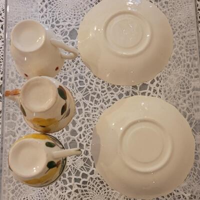 Lot 176: Dimitasse & Tea Cups & Saucers