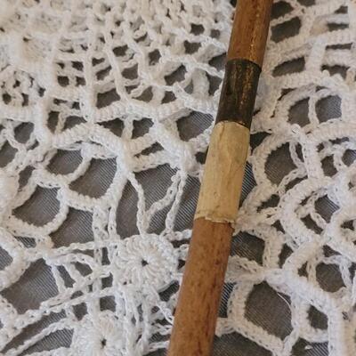 Lot 182: Antique Wood Pointer, Multi Fold Ruler and Sliding Ruler