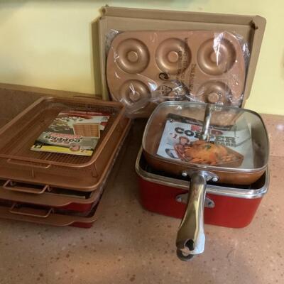 K693 Red Copper & Copper Chef Cookware Lot