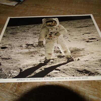 Apollo II Edward F. Edwin Moon Walk Image Card
