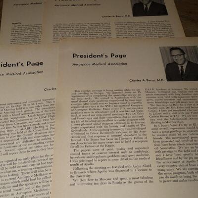 (4) Presidents Pages Aerospace Medical Association Charles Berry M.D.