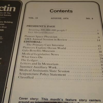 1974 Harris County - The Bulletin Booklet