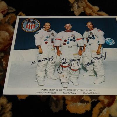 Astronaut Image Card Prime Crew of tenth Manned Apollo Mission