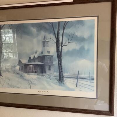 M743 Signed and Numbered Print by H.T. Baker â€œWinter at the Pointâ€