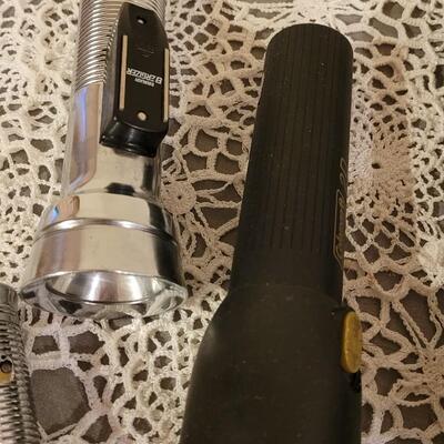 Lot 186: Vintage Flashlights, Bungee Tie Downs  and small Swiss Army Knife