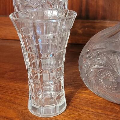 Lot 195: Crystal Vase Lot