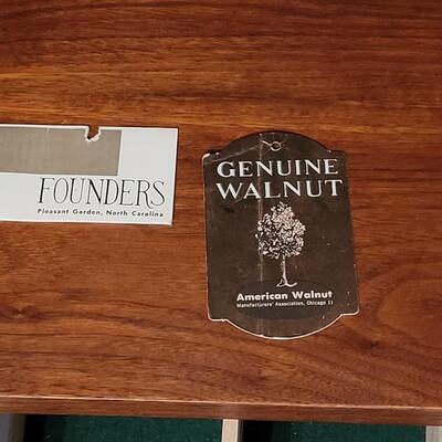 Lot 197: Mid Century Modern FOUNDERS American Walnet China Cabinet (2 pieces)