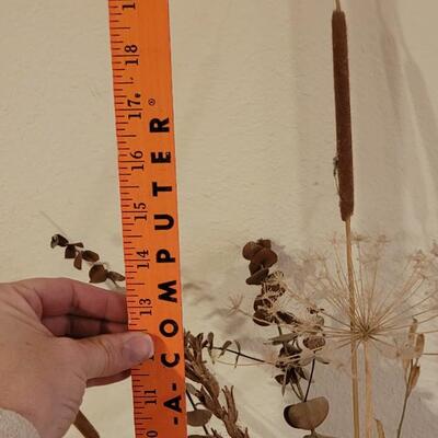 Lot 201: Vintage Wood with Dried Floral and Bird