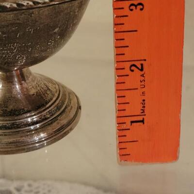 Lot 207: Vintage Weighted Sterling Candy Dish