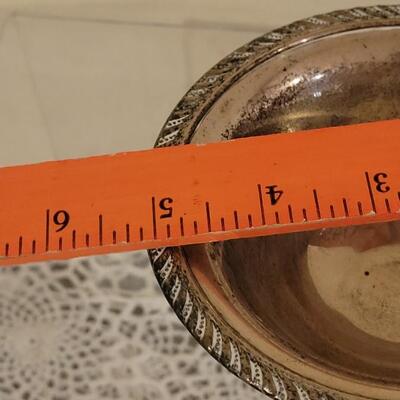 Lot 207: Vintage Weighted Sterling Candy Dish