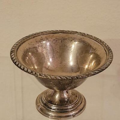 Lot 207: Vintage Weighted Sterling Candy Dish