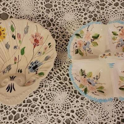 Lot 208: (2) Blue Ridge Relish Dishes