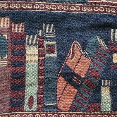 Lot 211: Vintage Woven Library Blanket