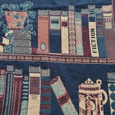 Lot 211: Vintage Woven Library Blanket