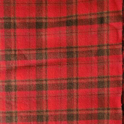 Lot 212: Vintage Red & Green Plaid PENDLETON Blanket