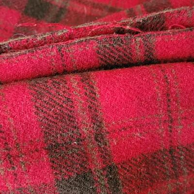 Lot 212: Vintage Red & Green Plaid PENDLETON Blanket