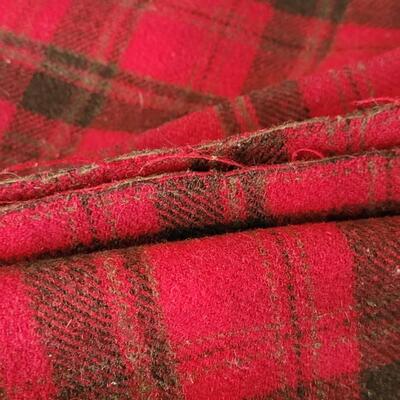 Lot 212: Vintage Red & Green Plaid PENDLETON Blanket